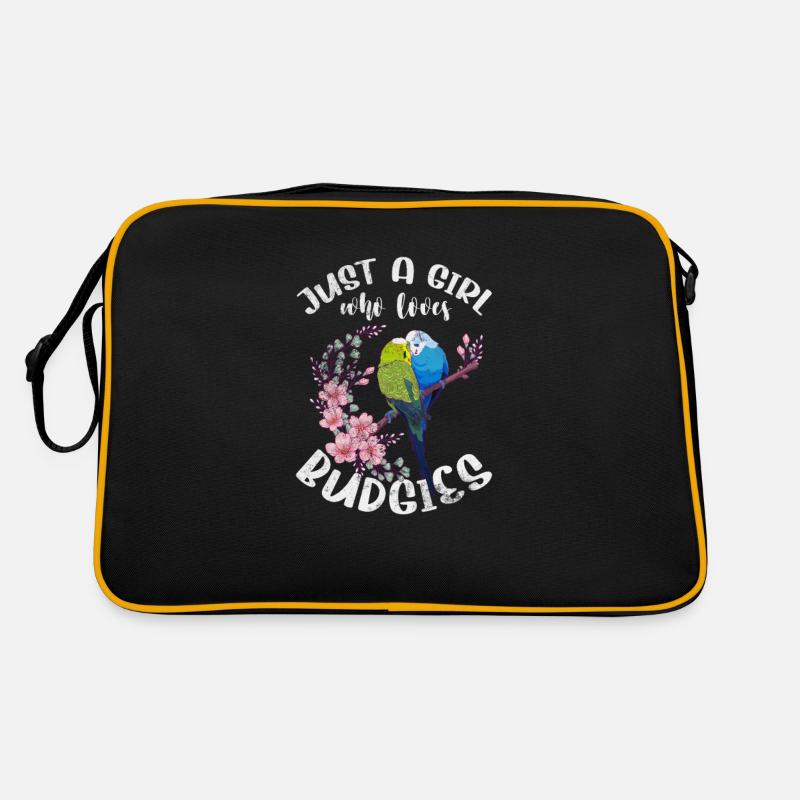 Wellensittich Retro Tasche