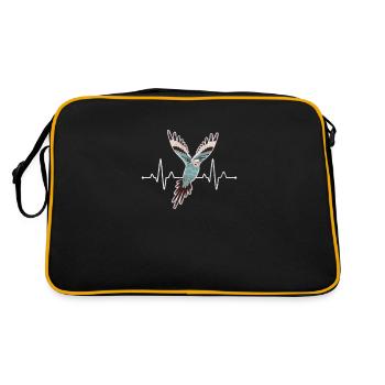 Perruche ondulée - Sac Retro - noir/or - Dos