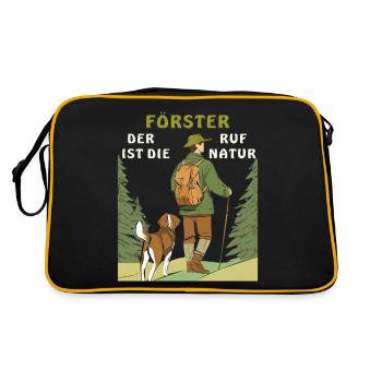 FORESTER'S CALL OF NATURE - Retro Bag - black/gold - Back
