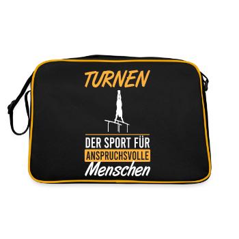 L’élégance sophistiquée de la gymnastique - Sac Retro - noir/or - Dos