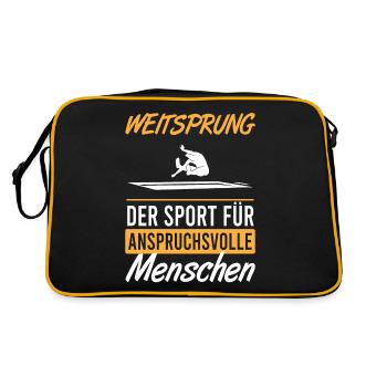 Saut en longueur pour les connaisseurs et les experts - Cadeau - Sac Retro - noir/or - Dos