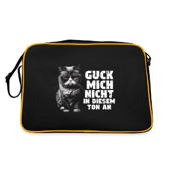 Don't look at me in that tone! - Retro Bag - black/gold - Back