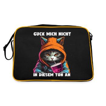Don't look at me in that tone! - Retro Bag - black/gold - Back