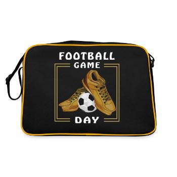 CHAUSSURES DE FOOTBALL FOOTBALL JOUR DE MATCH DE FOOTBALL - Sac Retro - noir/or - Dos