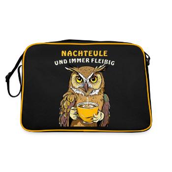 OISEAU DE NUIT ET TOUJOURS INDUSTRIEUX - Sac Retro - noir/or - Dos