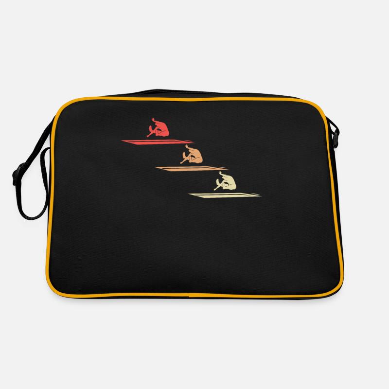 Weitsprung Athletik Dynamik Geschenk Retro Tasche