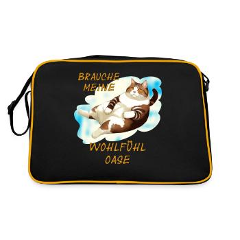 LE CHAT A BESOIN DE MON DE BIEN-ÊTRE - Sac Retro - noir/or - Dos