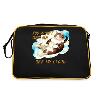CHAT MON NUAGE - Sac Retro - noir/or - Dos