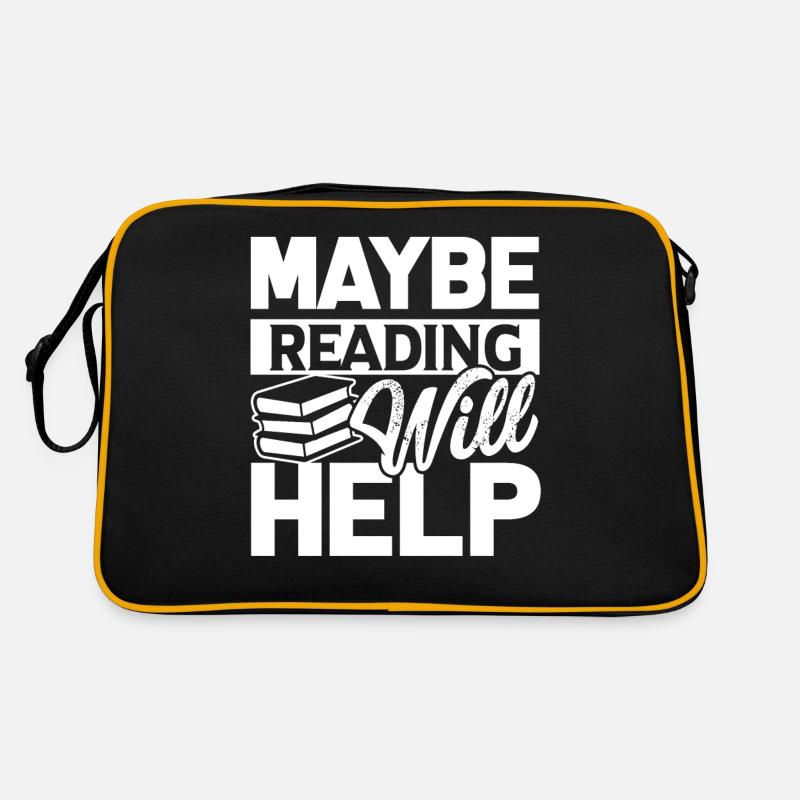 Reading Maybe Reading Will Help Retro Bag