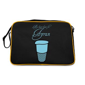 Ayran Drink - Retro Bag - black/gold - Back
