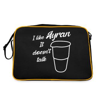 Ayran Doogh - Retro Bag - black/gold - Back