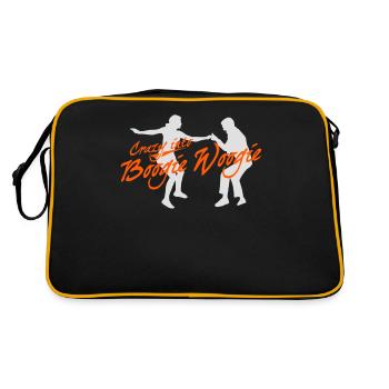 Boogie Woogie Swing Dance Dancing - Retro Bag - black/gold - Back