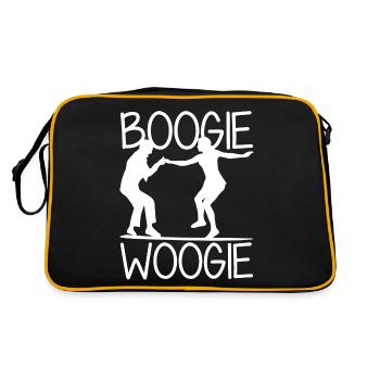 Boogie Woogie Dance Dancing Swing - Retro Bag - black/gold - Back