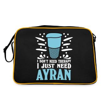 Ayran Therapy - Retro Bag - black/gold - Back