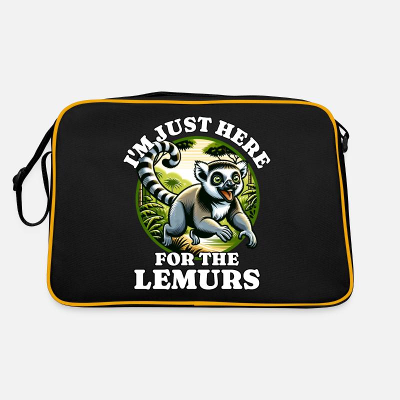 Lemur Madagascar Lemurs Retro Bag