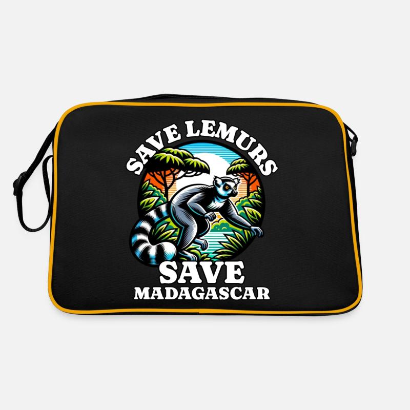 Save Lemurs Retro Bag