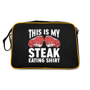 Steak Meat Lover Bbq For Men - Retro Bag - black/gold - Back