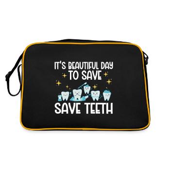 Orthodontiste Orthodontie Dentaire - Sac Retro - noir/or - Dos