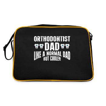 Orthodontiste Orthodontie Dentaire - Sac Retro - noir/or - Dos