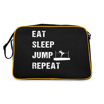 Eat Sleep Jump Repeat Athletics - Retro Bag - black/gold - Back