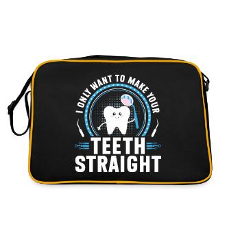 Orthodontiste Orthodontie Dentaire - Sac Retro - noir/or - Dos
