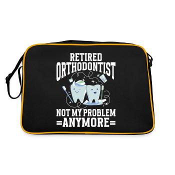 Orthodontiste Orthodontie Dentaire - Sac Retro - noir/or - Dos