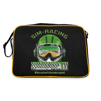 SIM RACING Là où les pixels deviennent vitesse - Sac Retro - noir/or - Dos