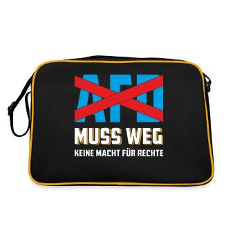 L’AFD DOIT PARTIR - Sac Retro - noir/or - Dos