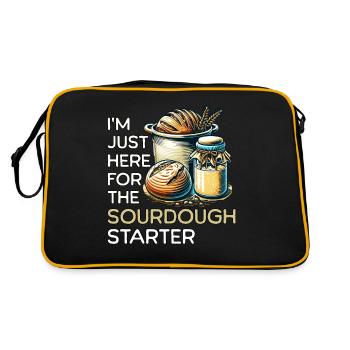 Sourdough Starter - Retro Bag - black/gold - Back