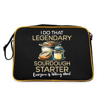 Sourdough Legend - Retro Bag - black/gold - Back
