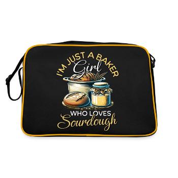 Sourdough Girl - Retro Bag - black/gold - Back