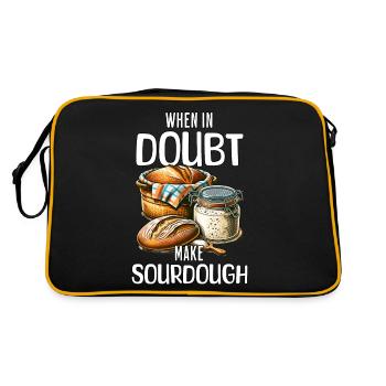 Sourdough Sayings - Retro Bag - black/gold - Back