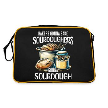 Sourdough Design - Retro Bag - black/gold - Back