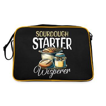 Sourdough Whisperer - Retro Bag - black/gold - Back