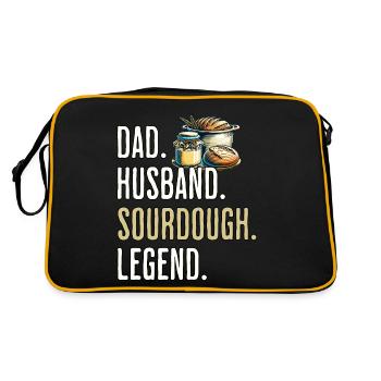 Sourdough Dad - Retro Bag - black/gold - Back