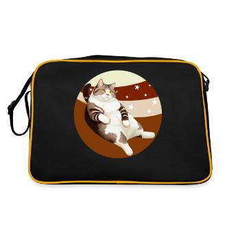 PLIAGE CHAT - Sac Retro - noir/or - Dos