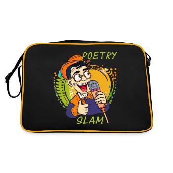 HOMME MICRO POÉSIE SLAM - Sac Retro - noir/or - Dos