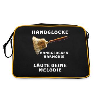 HANDBELL RING YOUR MELODY - Retro Bag - black/gold - Back