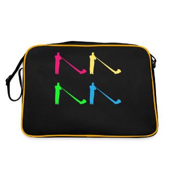 Colorful Alphorn Gift - Sonorous Variety - Retro Bag - black/gold - Back