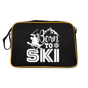 Skiing Born To Ski - Retro Bag - black/gold - Back
