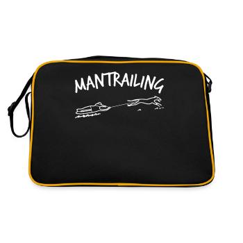 Mantrailing Blague Mantrailer Chien - Sac Retro - noir/or - Dos