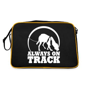 Mantrailing Mantrailer Chien - Sac Retro - noir/or - Dos