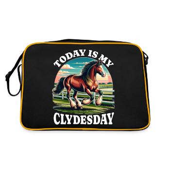 Clydesdale - Retro Bag - black/gold - Back