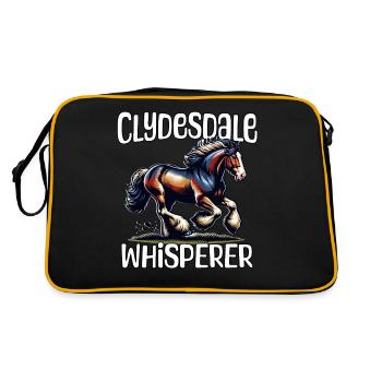 Clydesdale Whisperer - Retro Bag - black/gold - Back