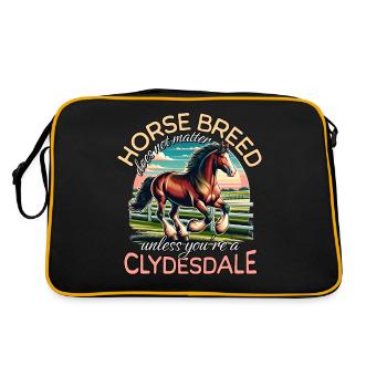 Clydesdale - Retro Bag - black/gold - Back