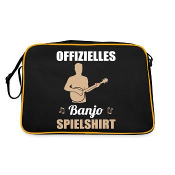Chemise officielle de jeu de banjo - idée cadeau - Sac Retro - noir/or - Dos