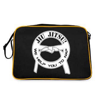 Ju-Jitsu Joke Brasilian Jiu-Jitsu BJJ - Retro Bag - black/gold - Back