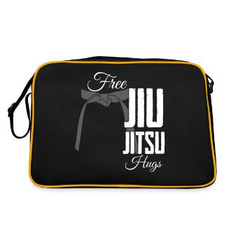 Ju-Jitsu Brasilian Jiu-Jitsu Joke BJJ - Retro Bag - black/gold - Back