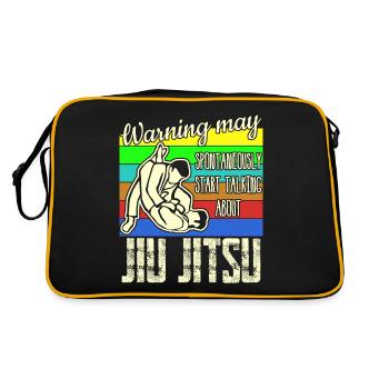 Ju-Jitsu Jujutsu Jiu-Jitsu - Retro Bag - black/gold - Back