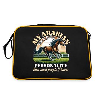 Cavalier arabe - Sac Retro - noir/or - Dos